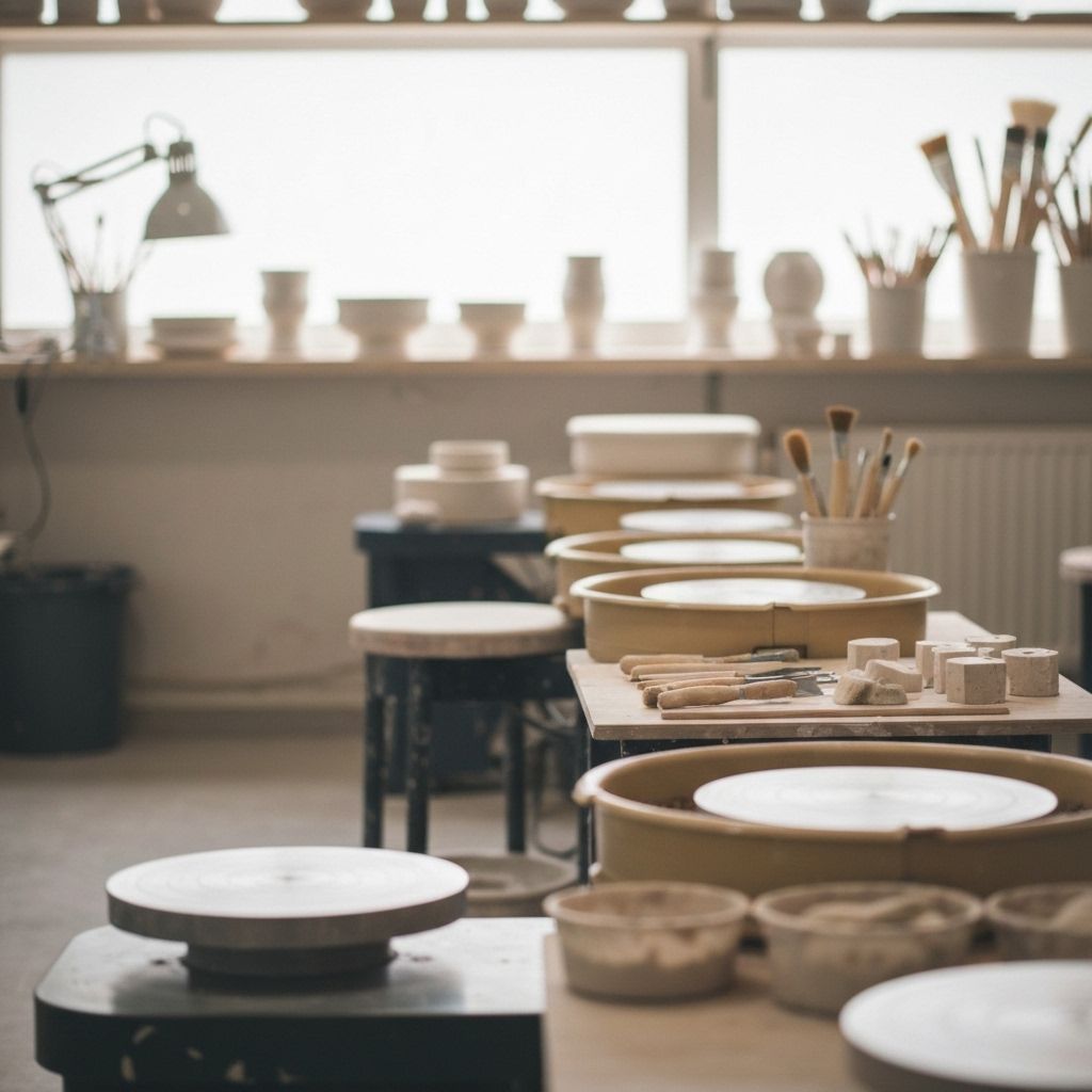 Pottery techniques background